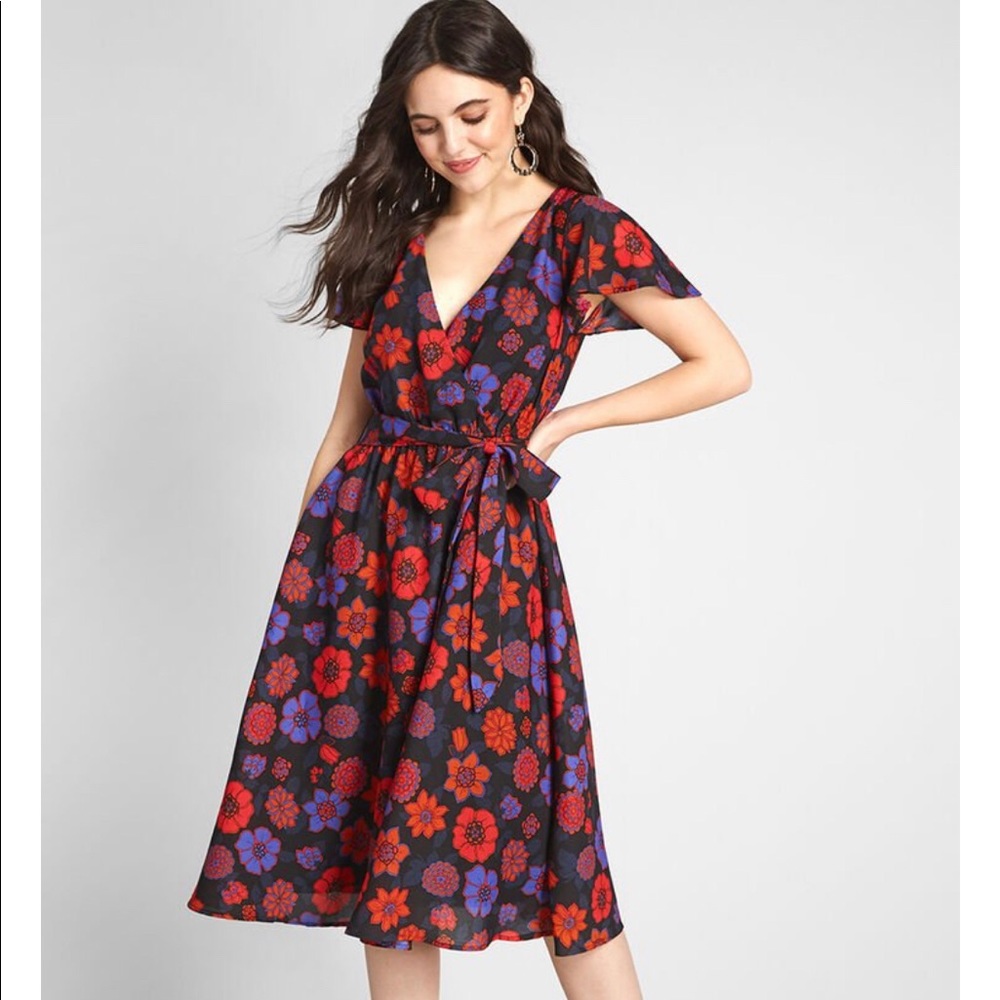 ModCloth Fits of Bliss Floral Dress